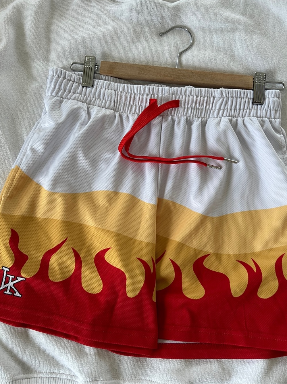 Kyojuro Rengoku Demon Slayer Flame Mesh Gym Shorts